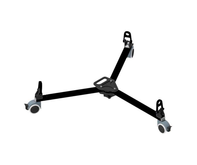 CARTONI Light Dolly for Red Lock, SDS Tripods and Lifto 25 (75mm wheel)