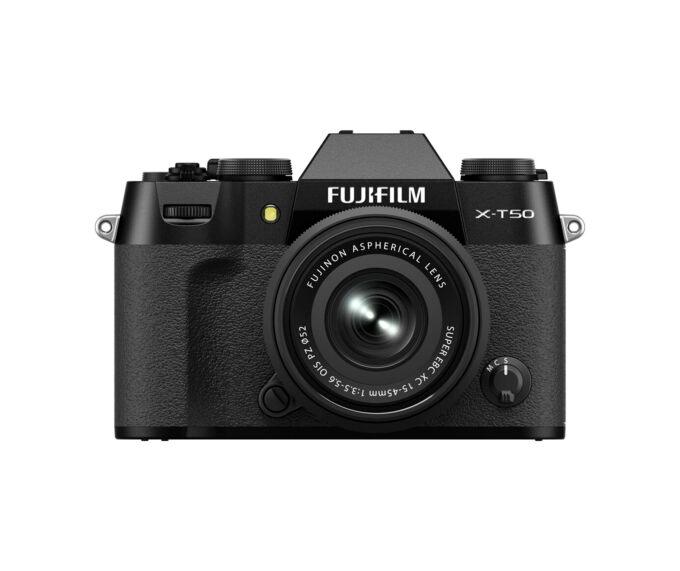 FUJIFILM X-T50 Body with 15-45mm f/3.5-5.6 Lens (Black)